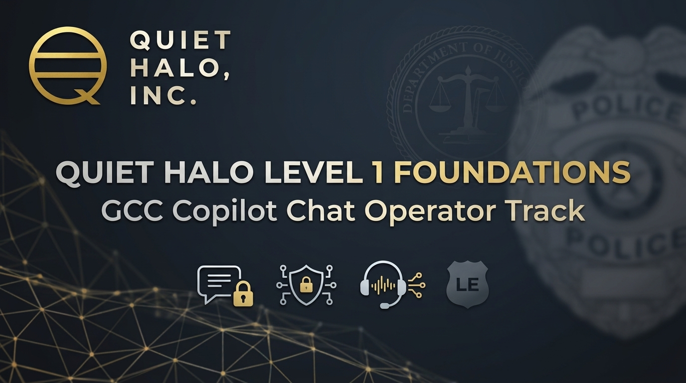 Quiet Halo Level 1 Foundations