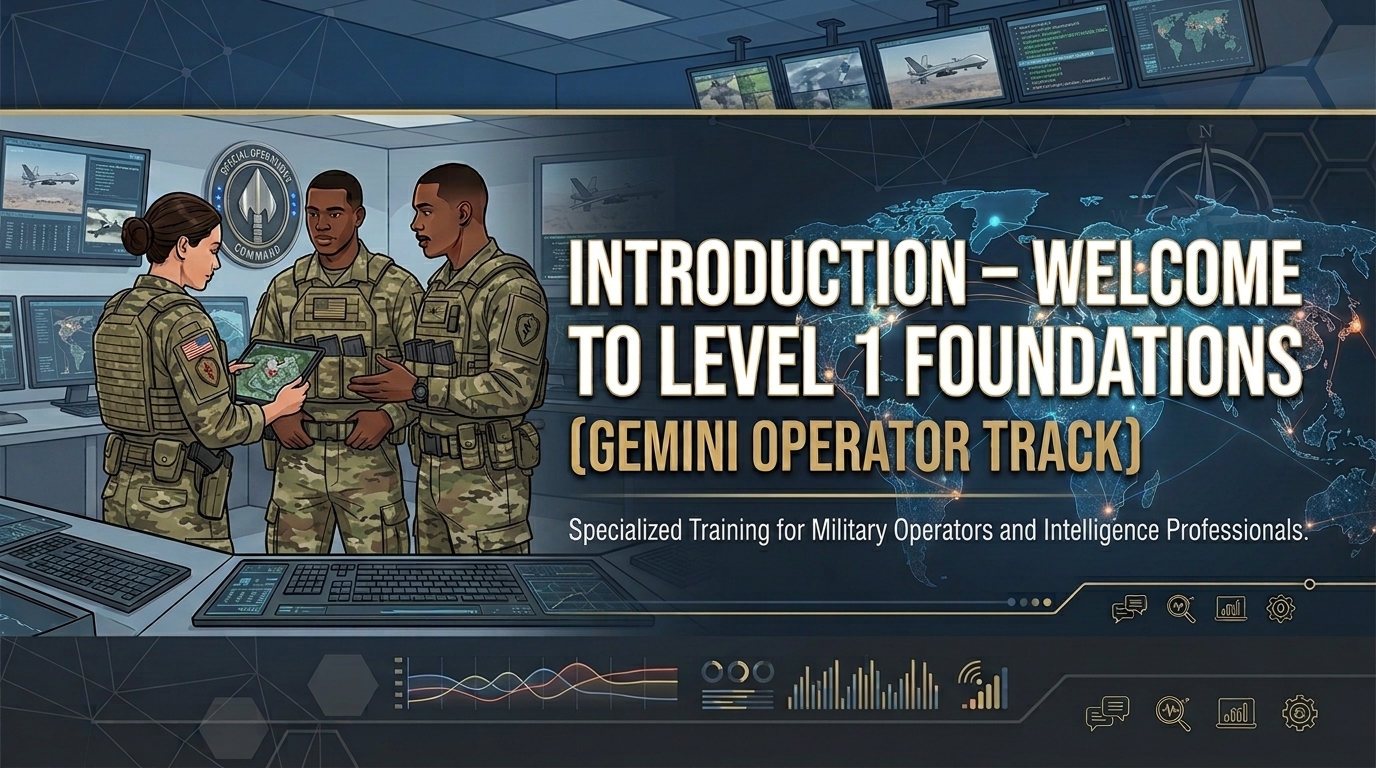 Level 1 Foundations (Gemini Operator Track)